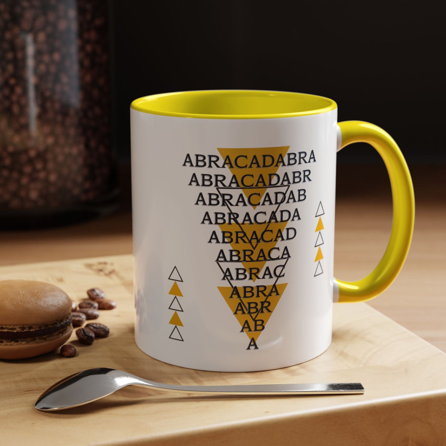 Abracadabra Manifest Accent Coffee Mug (11oz), A Spellbinding Reminder to Speak Magic