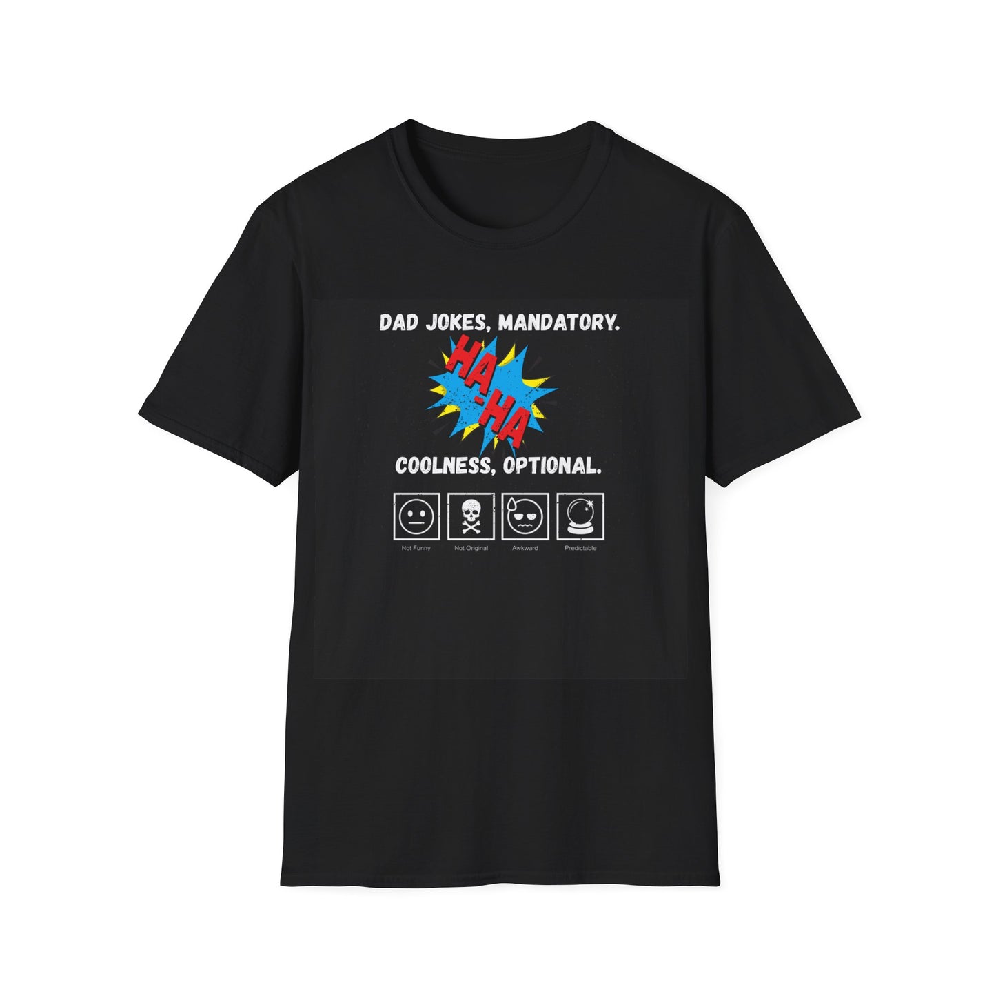 Dad Jokes Mandatory - Coolness Optional Funny Dad T-Shirt, Dad Pun, Gift for Dad