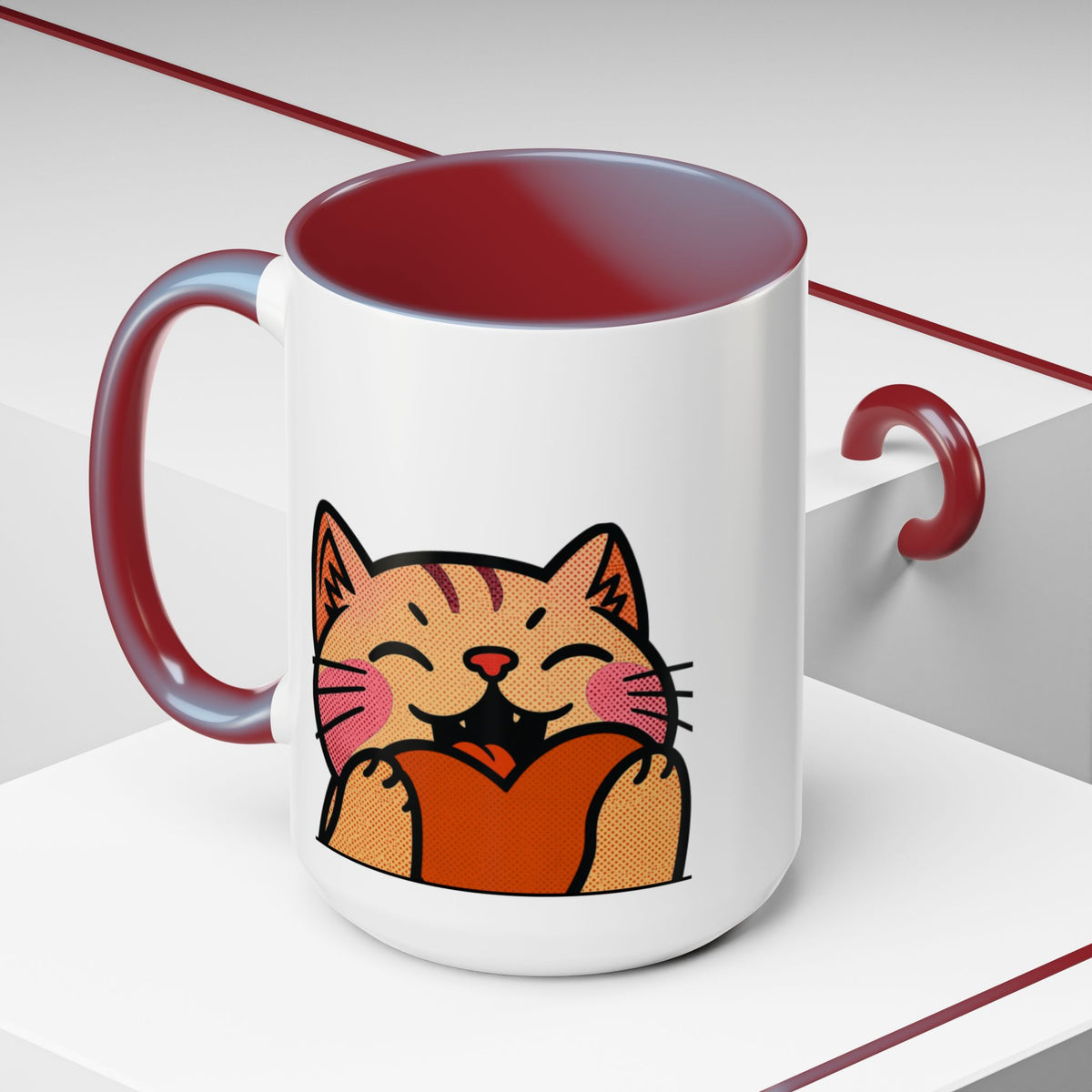 Heart, Hug, Happiness, Love Accent Coffee Mug – Twitch Emote