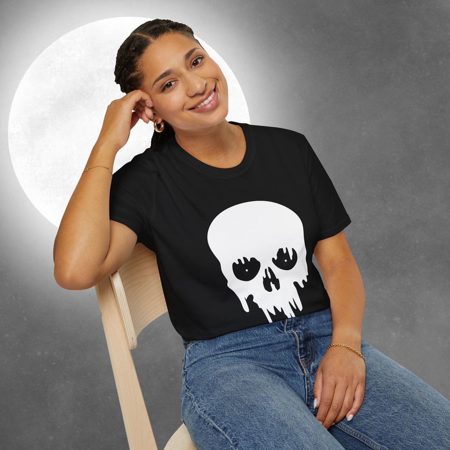 Don't Blink: The Haunted Halloween Skull T-Shirt, Tee for Spooky Season, Skull Lover Gift, Party Wear