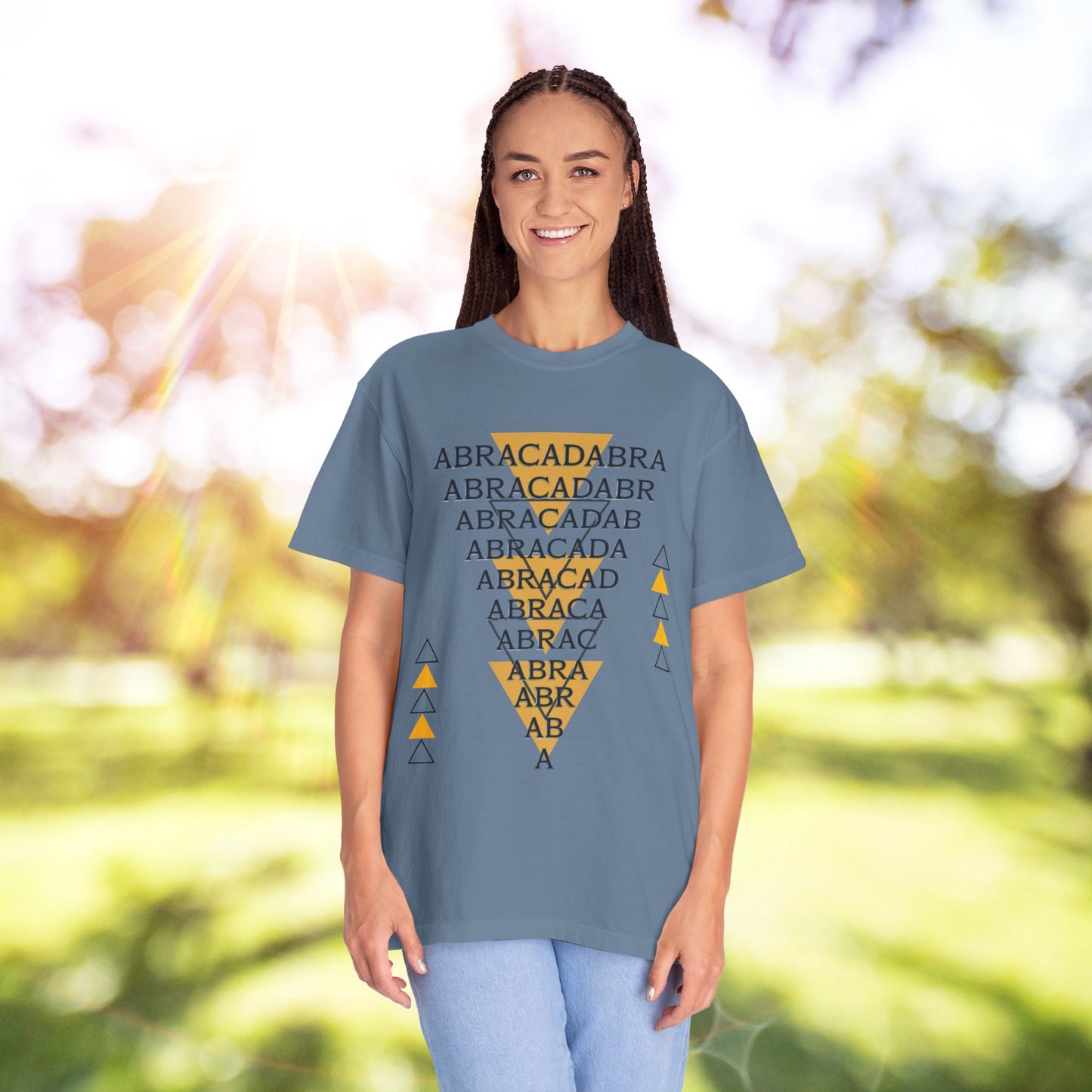 Abracadabra Manifest Tee, A Spellbinding Reminder to Speak Magic, Unisex Garment-Dyed T-shirt
