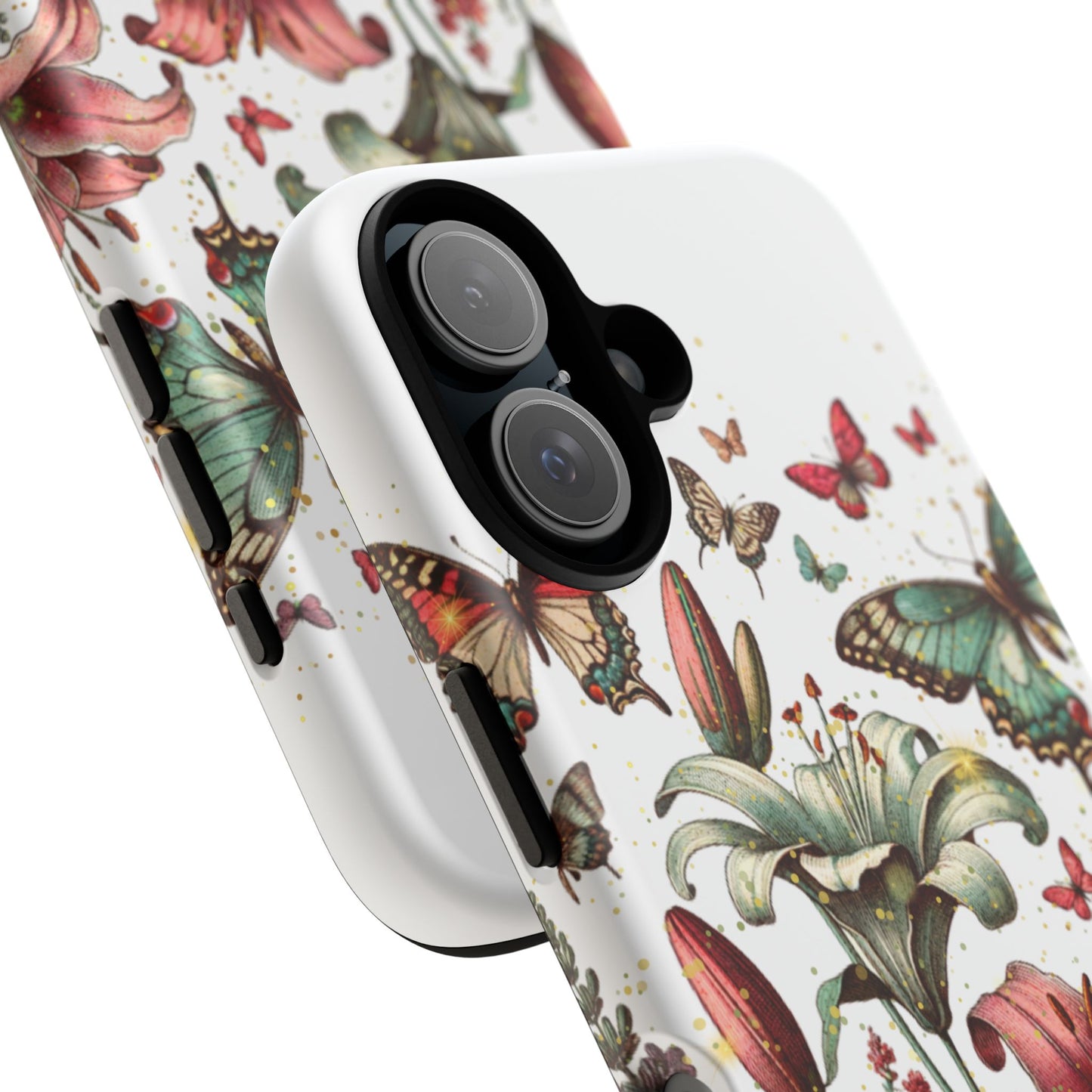 Floral Butterfly Phone Case – Tough Cases with Vibrant Nature Design
