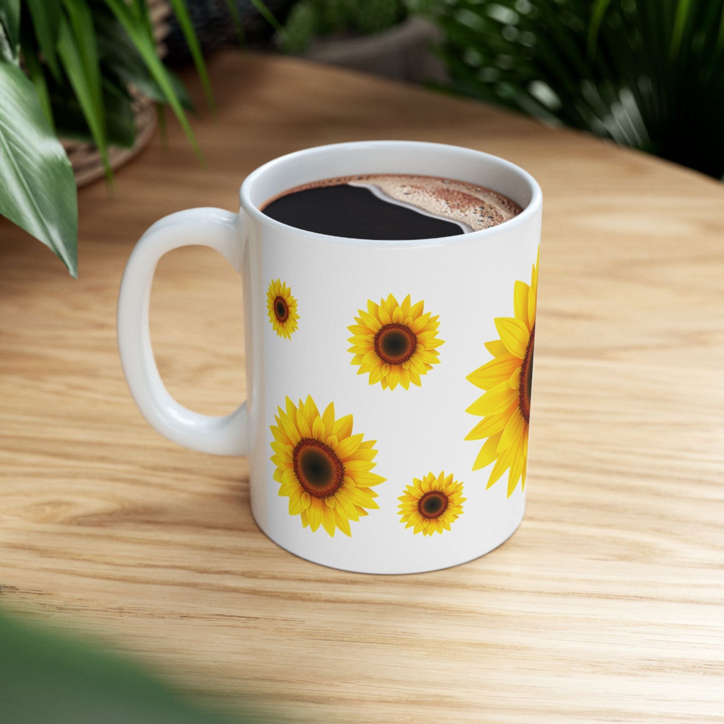 Sunflower Ceramic Mug - 11oz | Perfect Gift for Flower Lovers