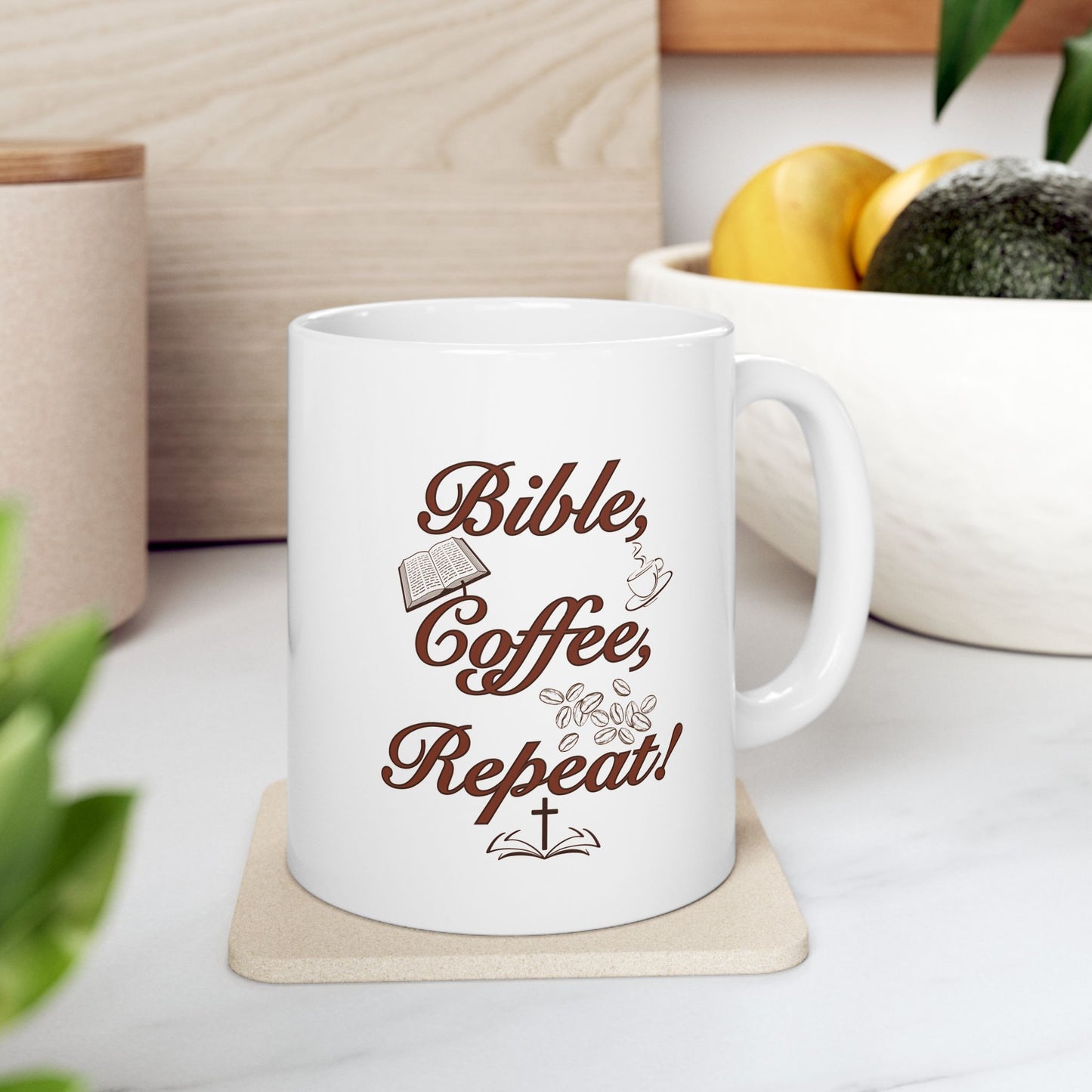 Bible Study Ceramic Coffee Mug - Perfect Gift for Coffee Lovers!