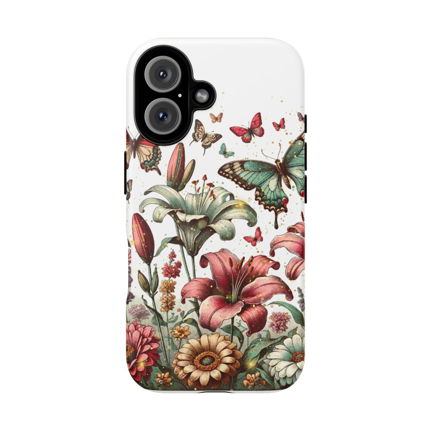 Floral Butterfly Phone Case – Tough Cases with Vibrant Nature Design