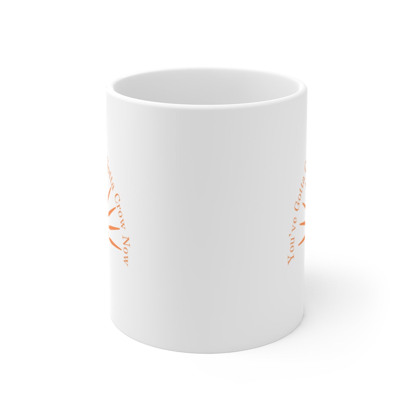 Sun Rise Mug 11oz - Motivational Coffee Cup with Rooster Design