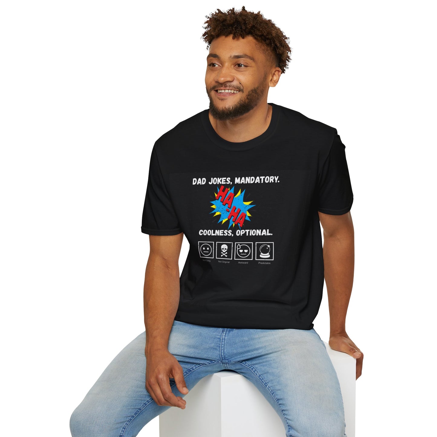 Dad Jokes Mandatory - Coolness Optional Funny Dad T-Shirt, Dad Pun, Gift for Dad