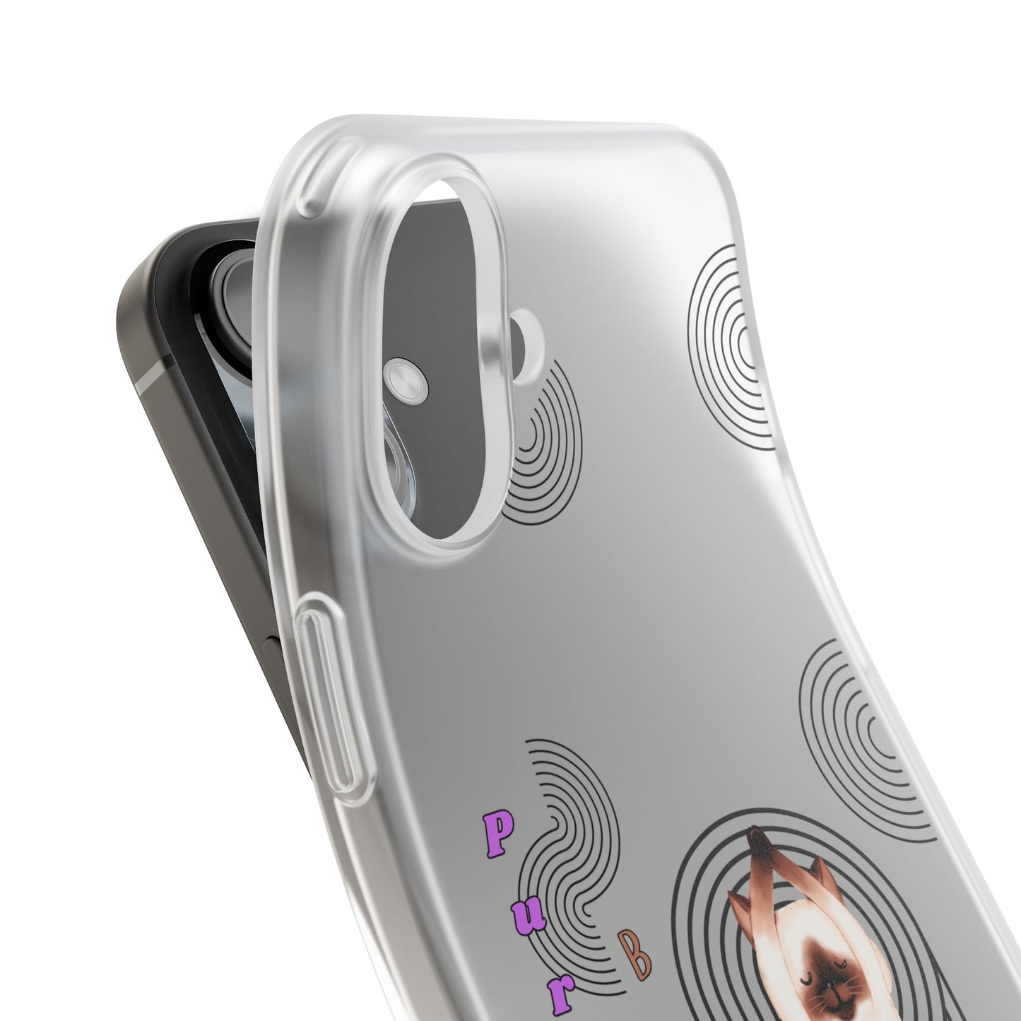 Cat Balance Phone Case, Cute Pet Lover Gift, Flexible Mobile Cover, Animal Art Accessories, Unique Phone Protector