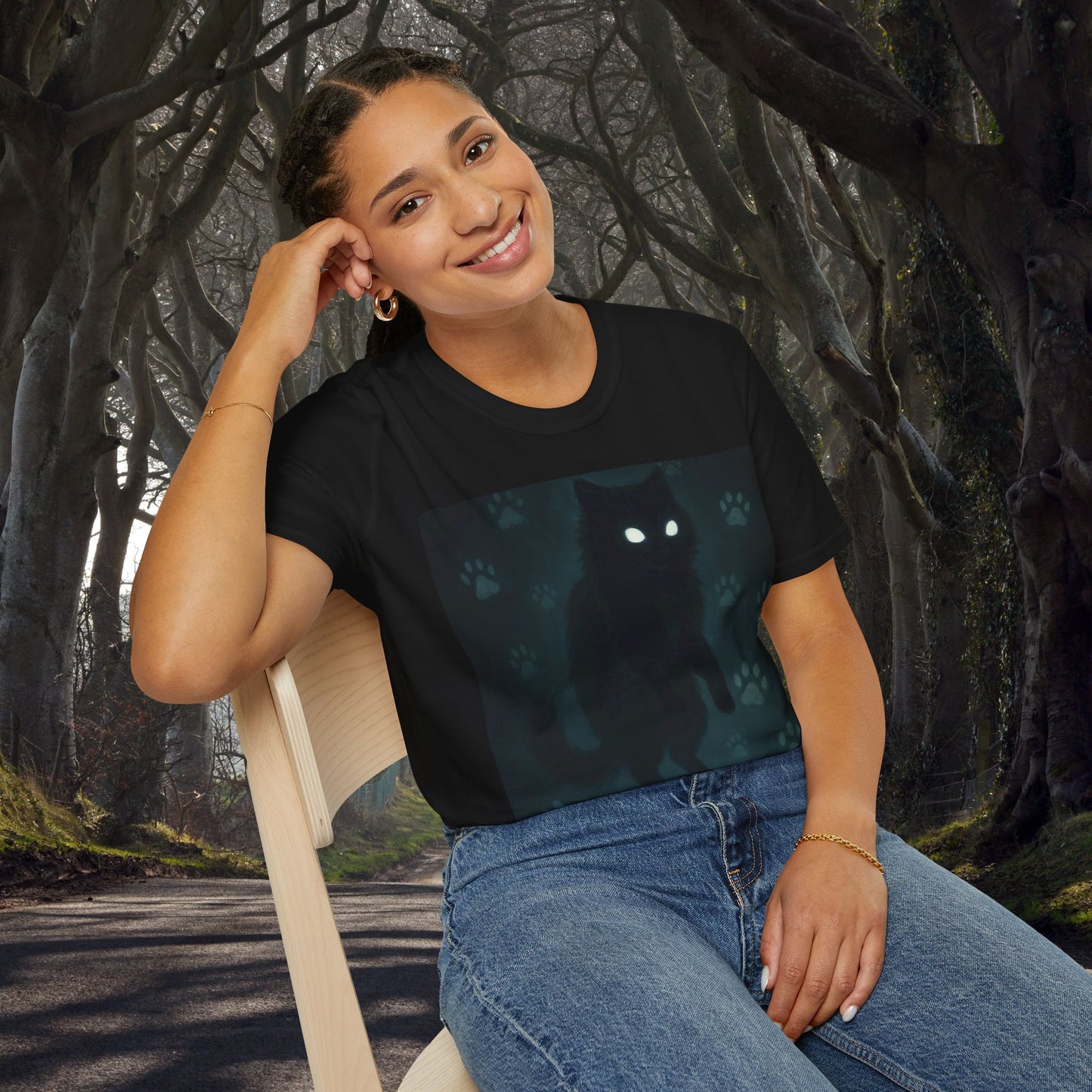 Purranormal Cativity T-Shirt, Unisex Halloween Tee, Cute Cat Shirt, Spooky Gift, Fall Fashion