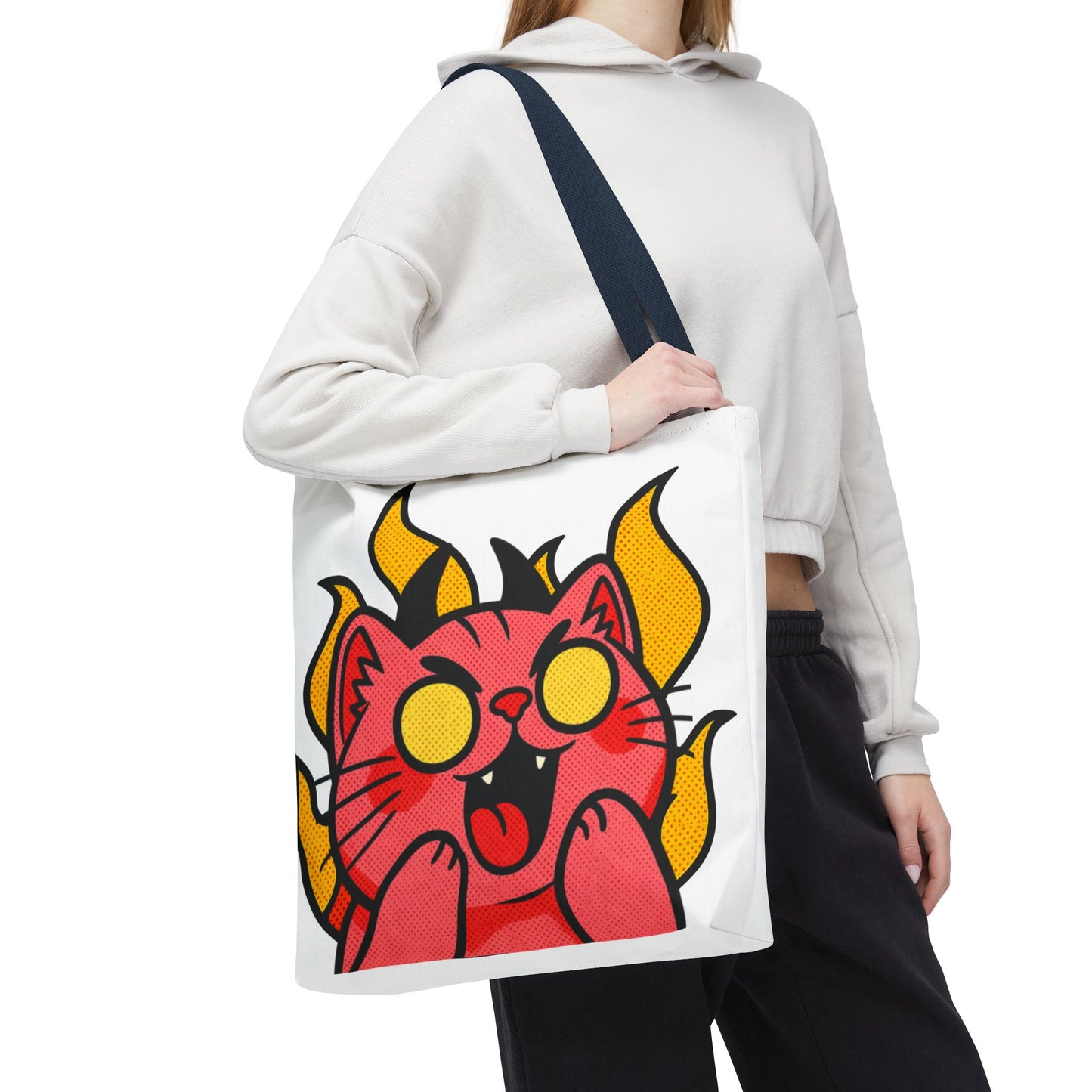 Evil Laughing Cat - Twitch Emote - Devil Cat Tote