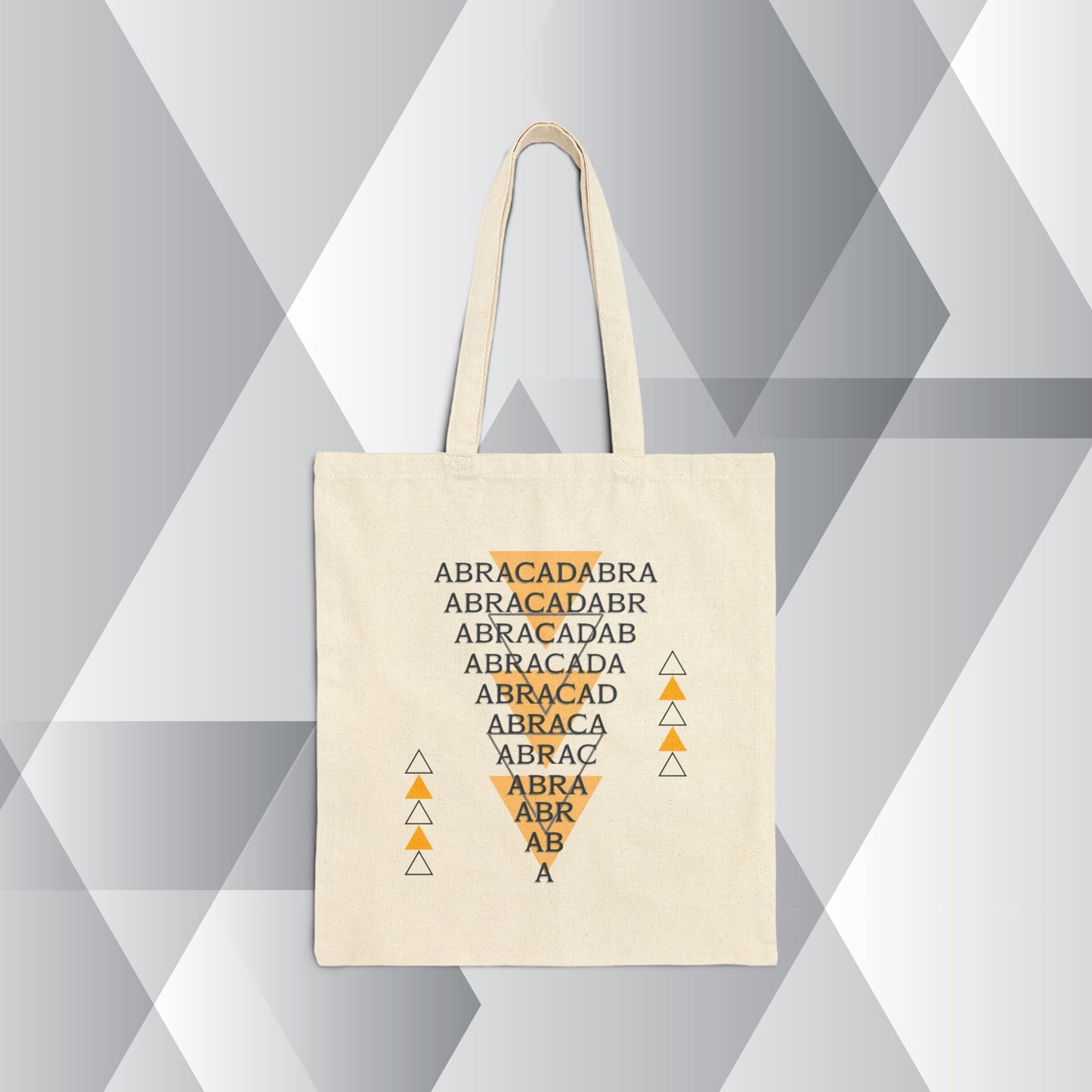 Abracadabra Manifest Cotton Canvas Tote Bag, A Spellbinding Reminder to Speak Magic