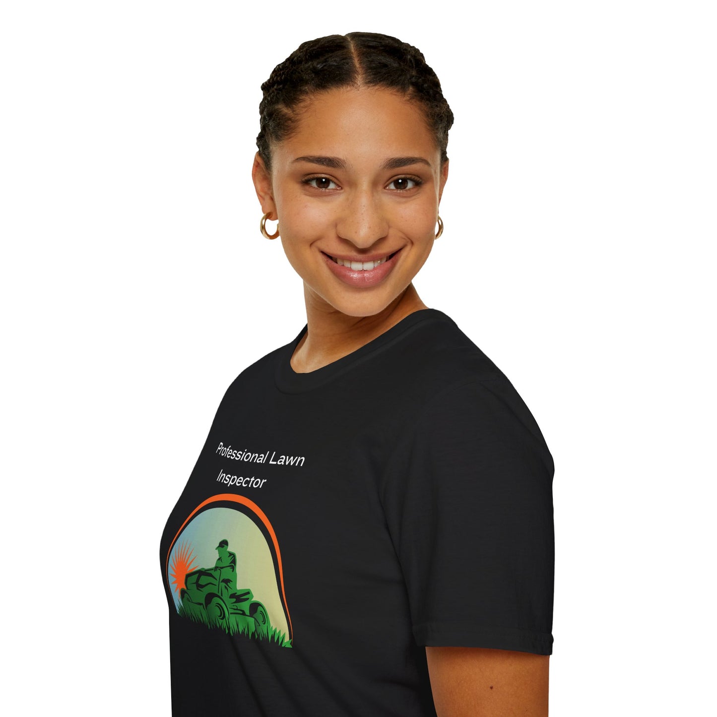 Professional Lawn Inspector Unisex Softstyle T-Shirt - For Dads and the True Turf Enthusiast
