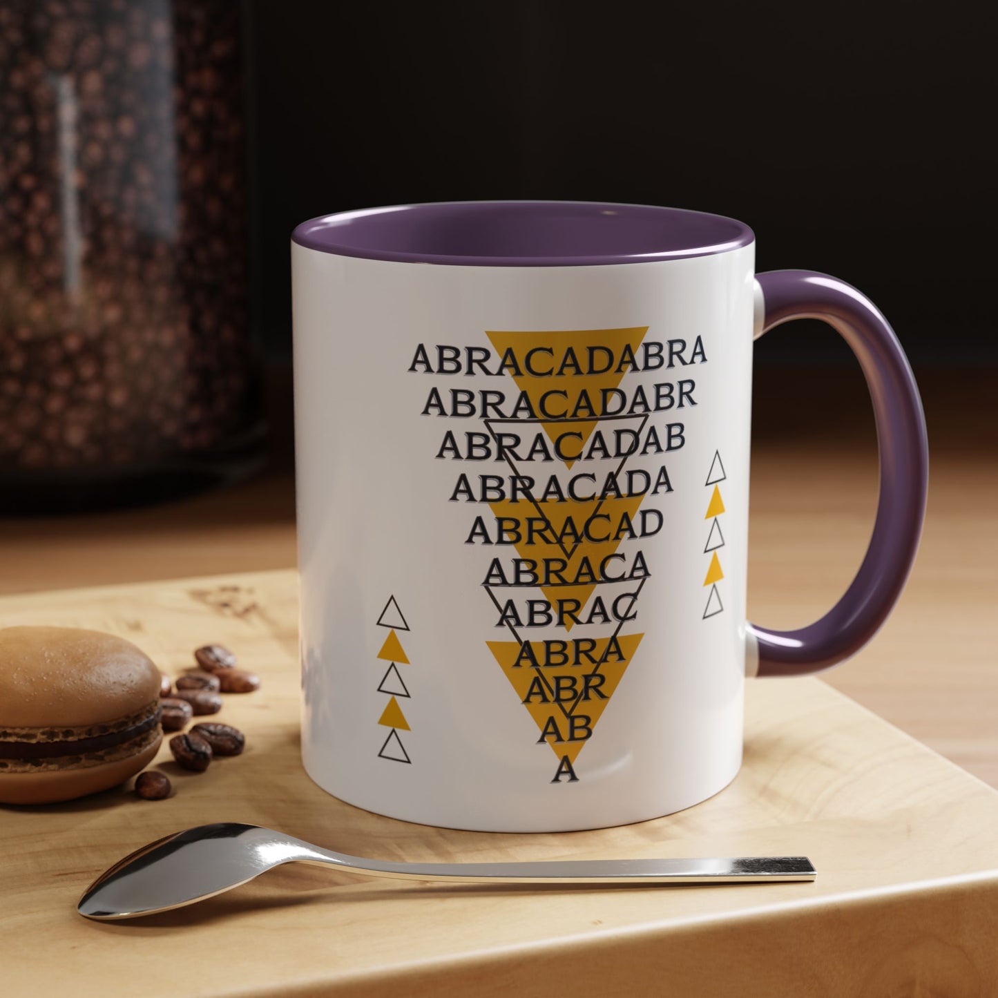 Abracadabra Manifest Accent Coffee Mug (11oz), A Spellbinding Reminder to Speak Magic