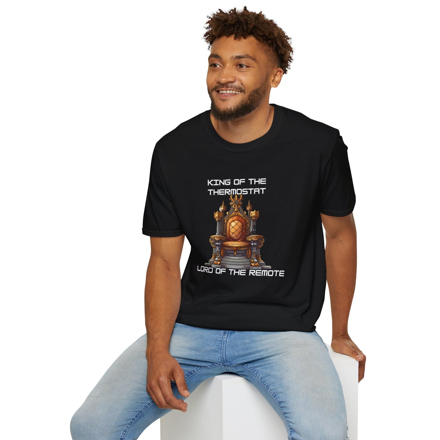 "King of the Thermostat, Lord of the Remote" T-Shirt | Medieval Throne Edition, Father's Day Gift, Funny Gift, Cozy Vibes, TV Lovers