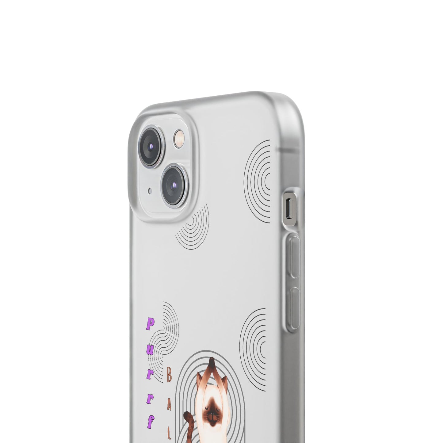 Cat Balance Phone Case, Cute Pet Lover Gift, Flexible Mobile Cover, Animal Art Accessories, Unique Phone Protector
