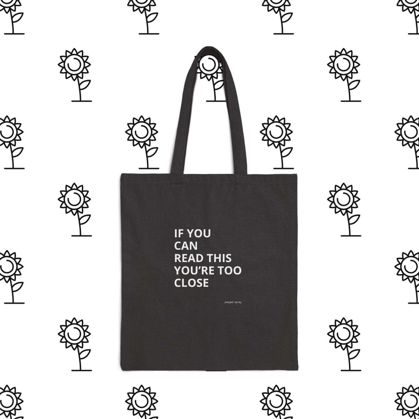 If You Can Read This...... Back Up, Sarcastic, Minimalist, Bold Cotton Canvas Tote Bag - Funny Quote Bag for Shopping, Beach, Gifts, Eco-Friendly and Everyday Use, Perfect for Friends or Family