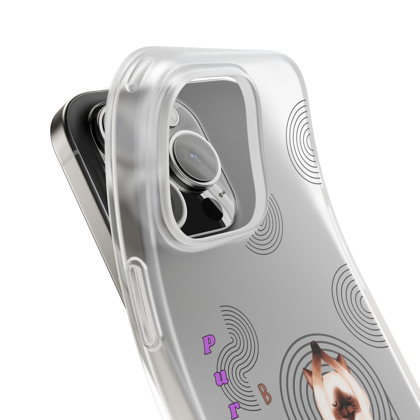 Cat Balance Phone Case, Cute Pet Lover Gift, Flexible Mobile Cover, Animal Art Accessories, Unique Phone Protector