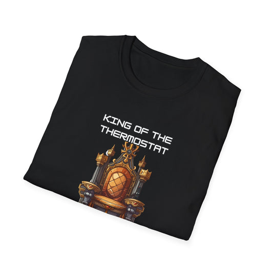 "King of the Thermostat, Lord of the Remote" T-Shirt | Medieval Throne Edition, Father's Day Gift, Funny Gift, Cozy Vibes, TV Lovers