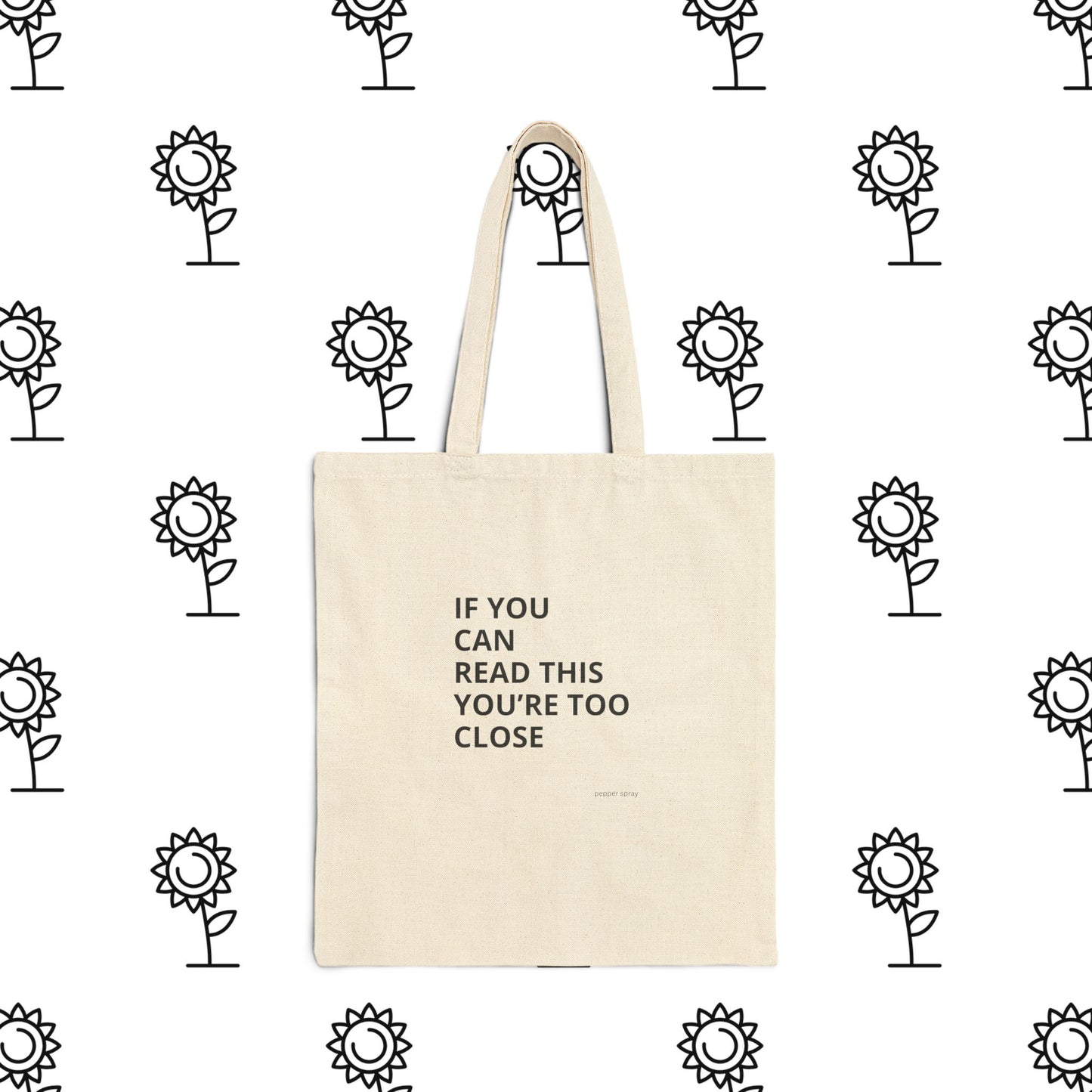 If You Can Read This...... Back Up, Sarcastic, Minimalist, Bold Cotton Canvas Tote Bag - Funny Quote Bag for Shopping, Beach, Gifts, Eco-Friendly and Everyday Use, Perfect for Friends or Family