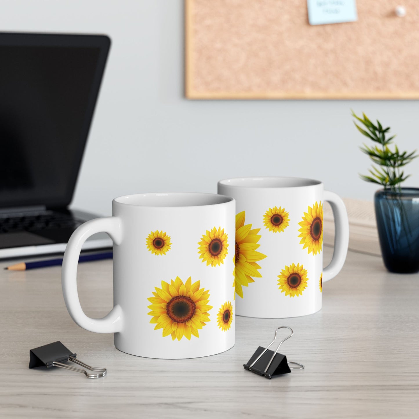 Sunflower Ceramic Mug - 11oz | Perfect Gift for Flower Lovers