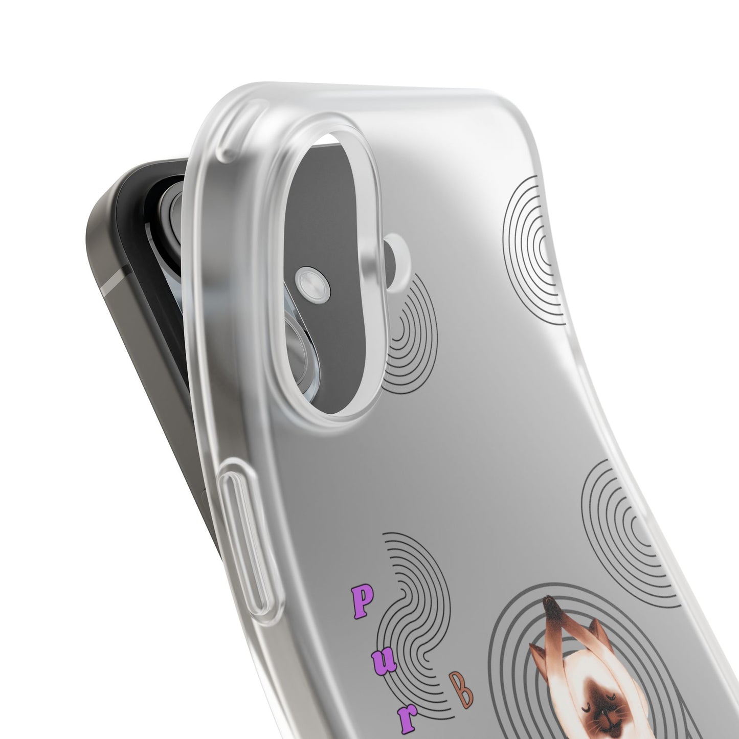 Cat Balance Phone Case, Cute Pet Lover Gift, Flexible Mobile Cover, Animal Art Accessories, Unique Phone Protector
