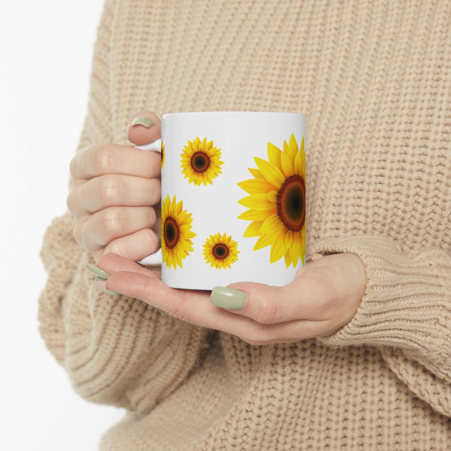 Sunflower Ceramic Mug - 11oz | Perfect Gift for Flower Lovers