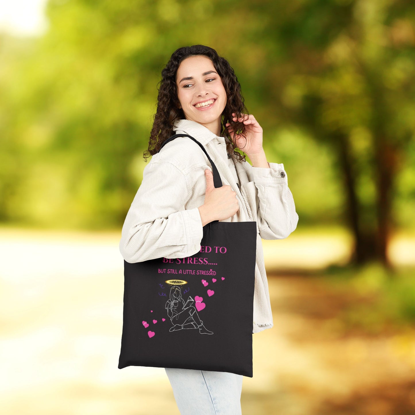 Too Blessed to Be Stressed.... But Still a Little Stressed - Faith & Fun Canvas Tote