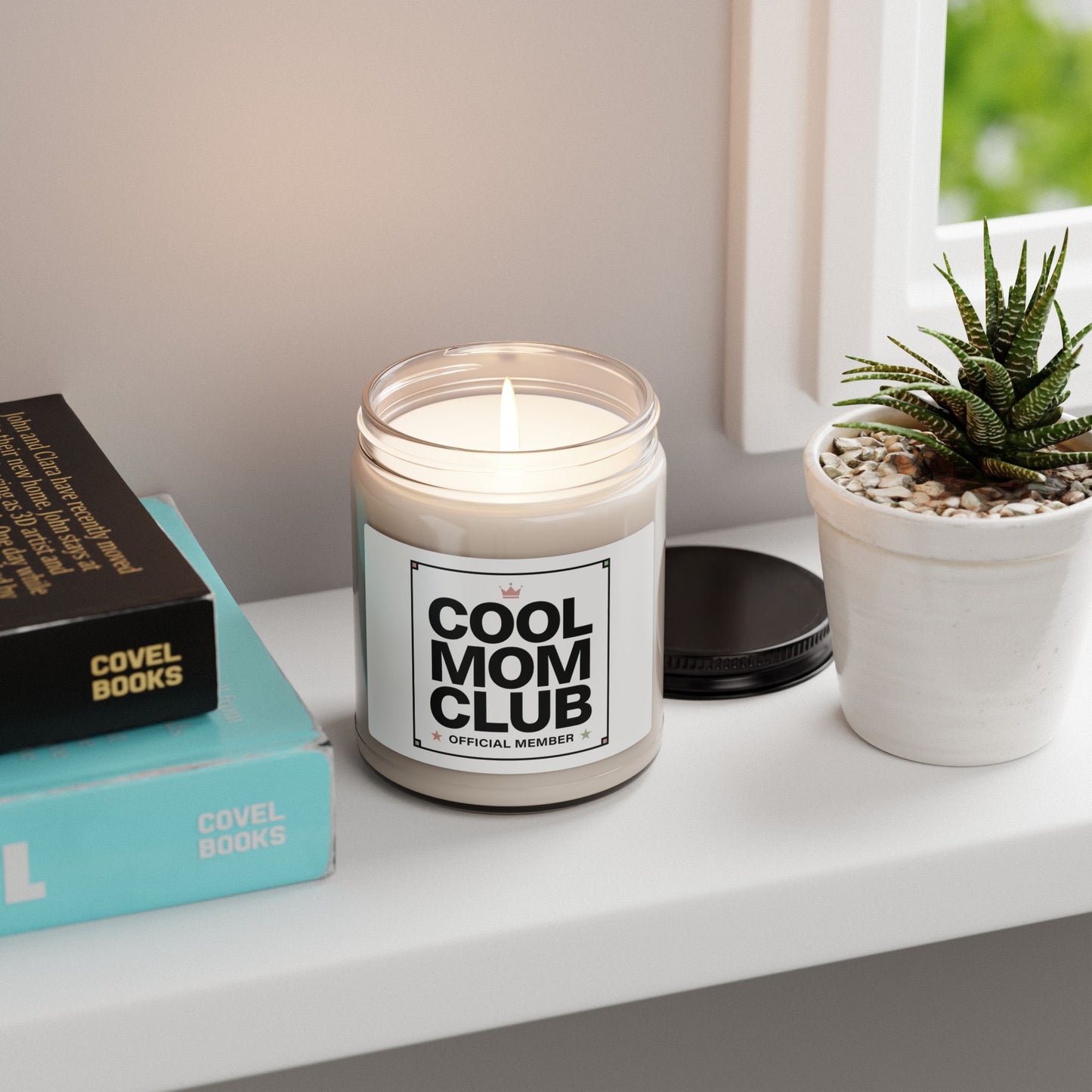 Cool Mom Club Soy Candle, 9oz | Minimalist Mom Life Scented Candle