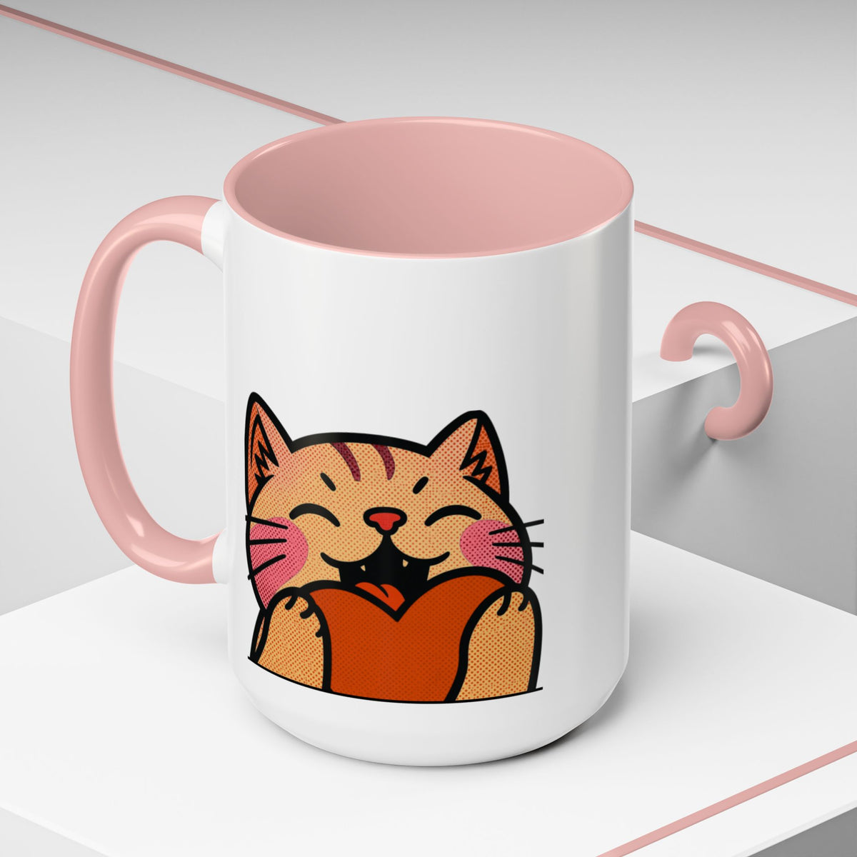 Heart, Hug, Happiness, Love Accent Coffee Mug – Twitch Emote