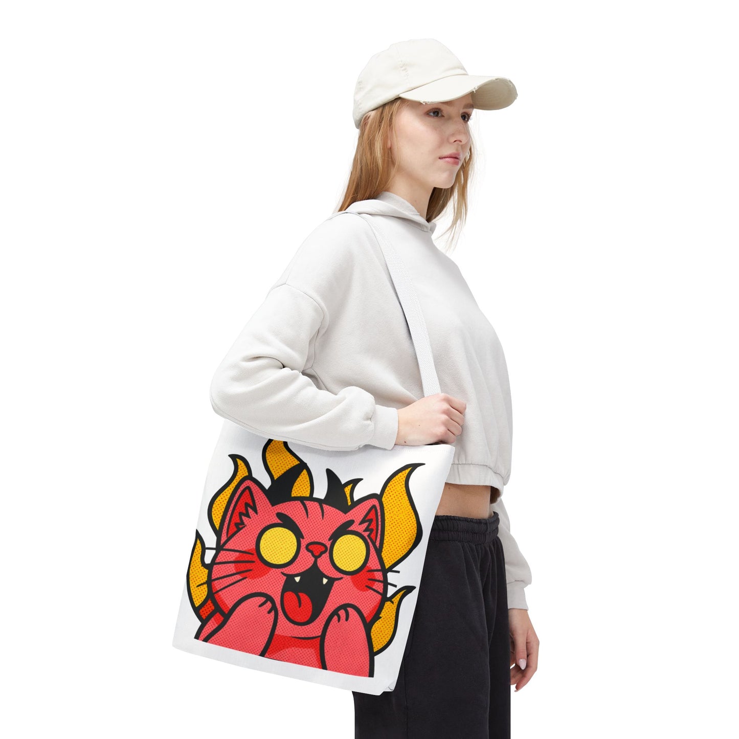 Evil Laughing Cat - Twitch Emote - Devil Cat Tote