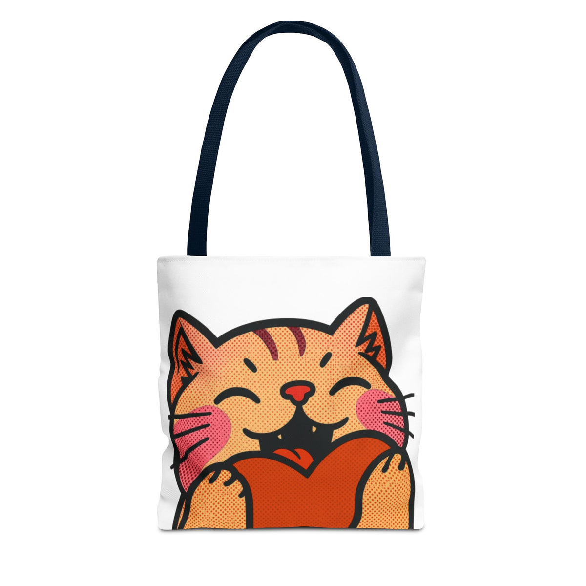 Heart, Hug, Happiness, Love Tote Bag – Happy Cat Twitch Emote