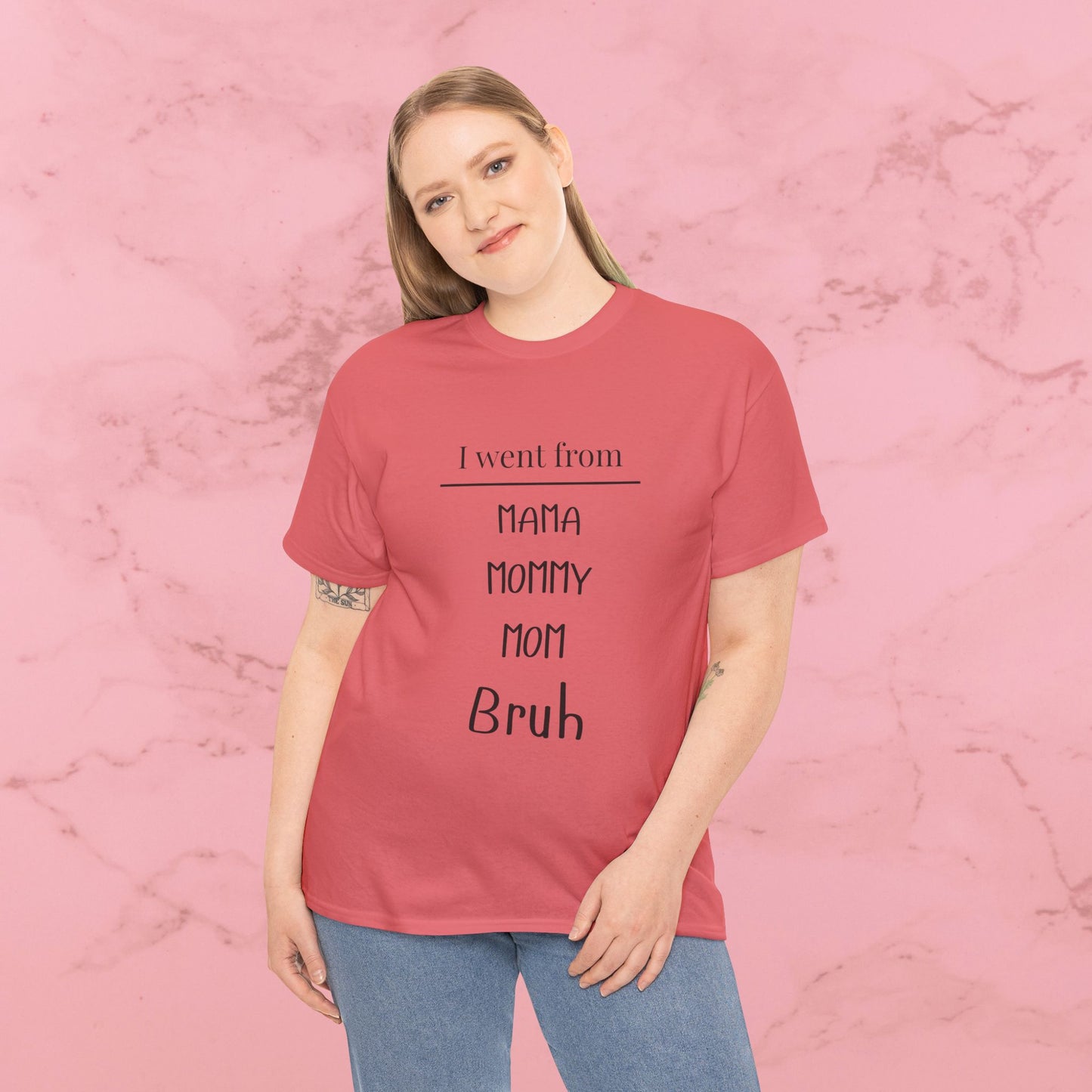 Mama Mommy Mom Bruh T‑Shirt — Funny Mom Evolution Tee