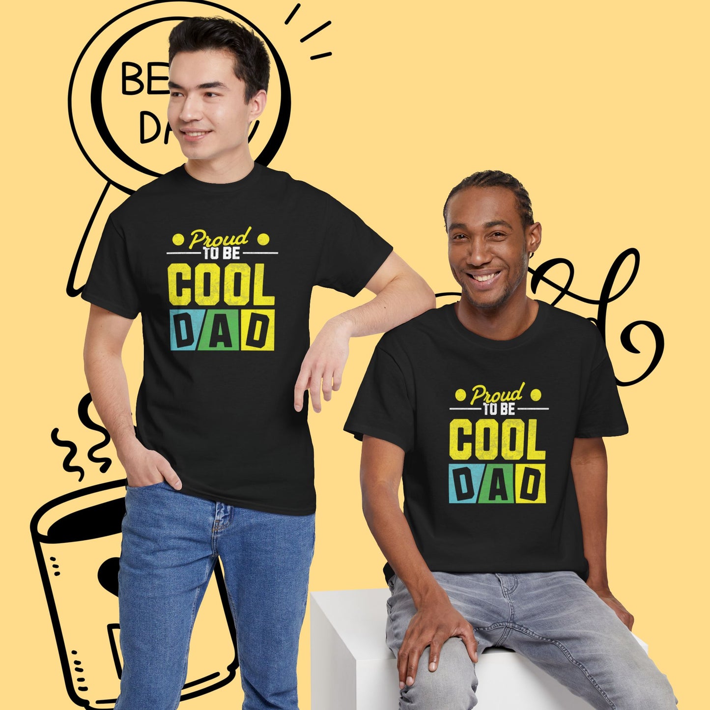 Cool Dad T-Shirt — "Proud to Be Cool Dad" Graphic Tee for Father’s Day