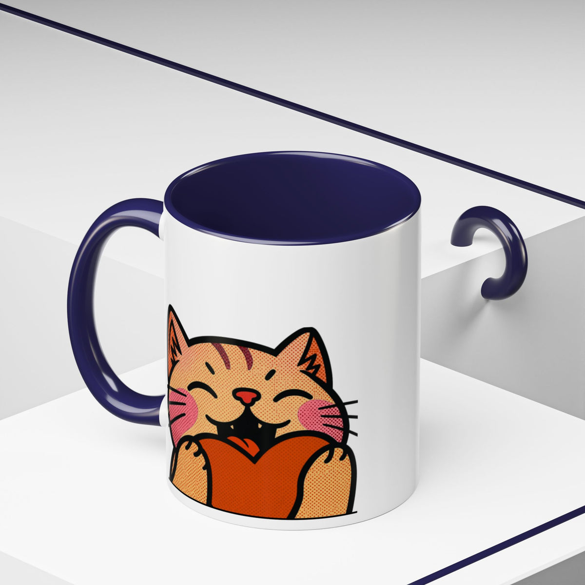 Heart, Hug, Happiness, Love Accent Coffee Mug – Twitch Emote