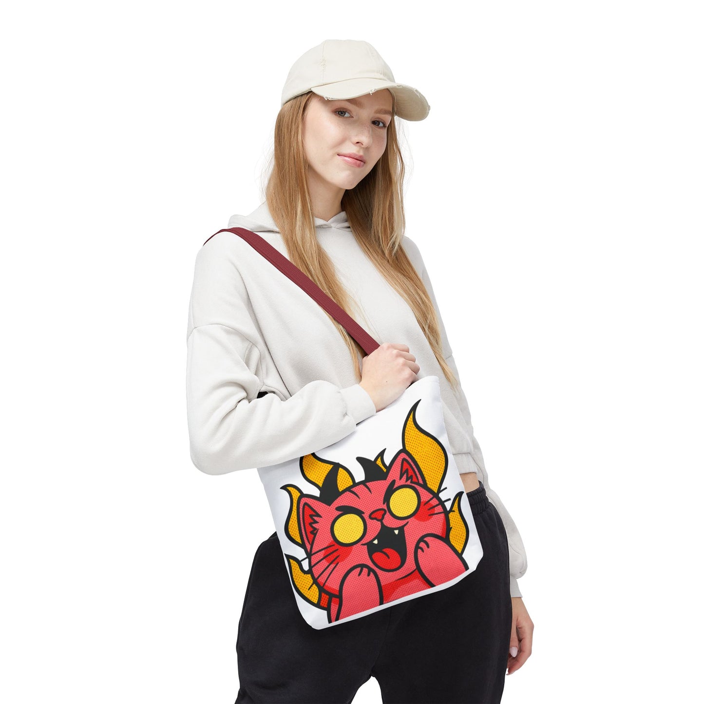 Evil Laughing Cat - Twitch Emote - Devil Cat Tote