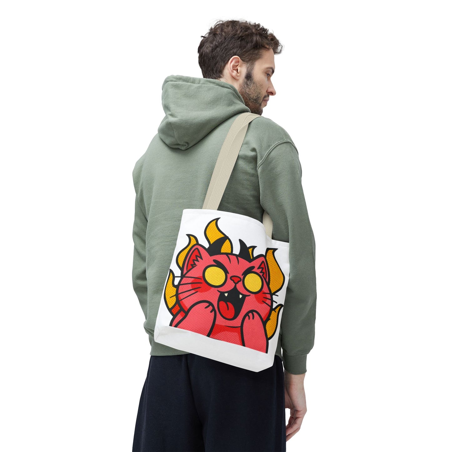 Evil Laughing Cat - Twitch Emote - Devil Cat Tote