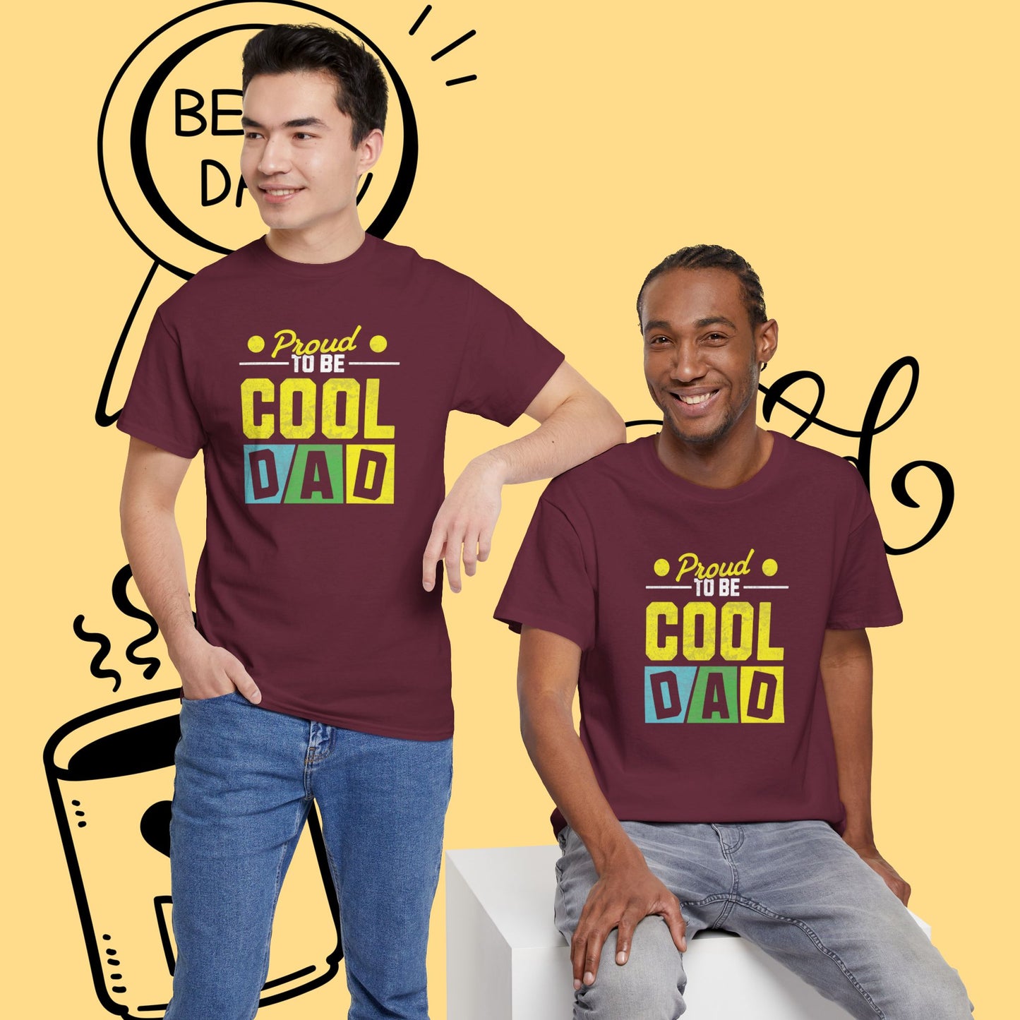 Cool Dad T-Shirt — "Proud to Be Cool Dad" Graphic Tee for Father’s Day