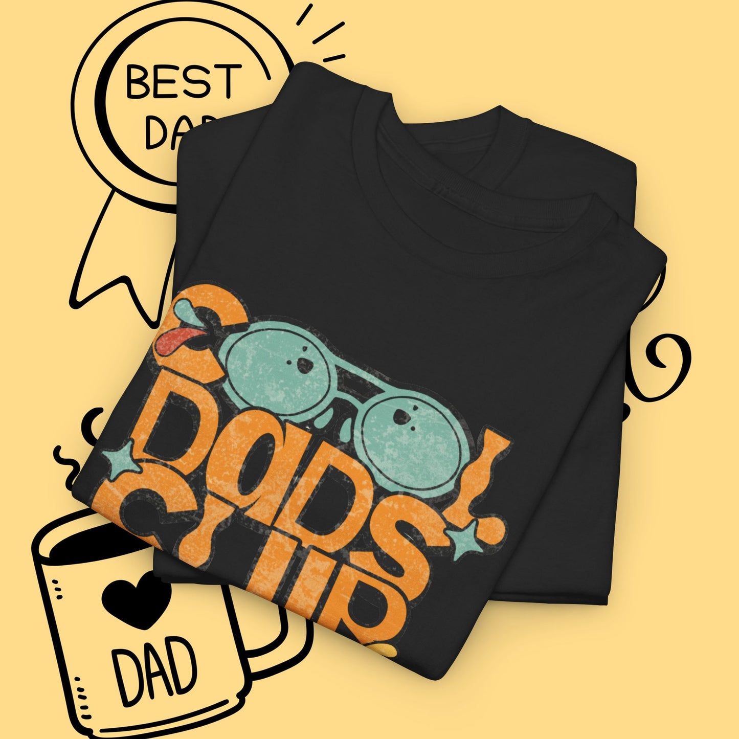 Cool Dad's Club Vintage Surf T-Shirt — Retro Shades Graphic