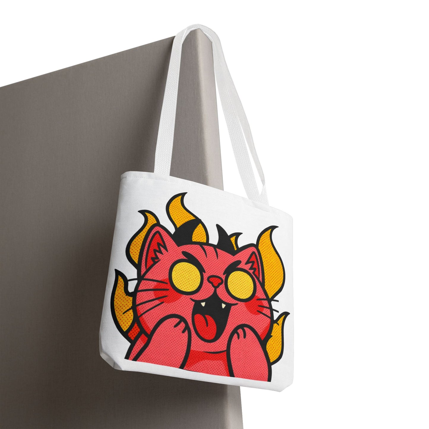 Evil Laughing Cat - Twitch Emote - Devil Cat Tote