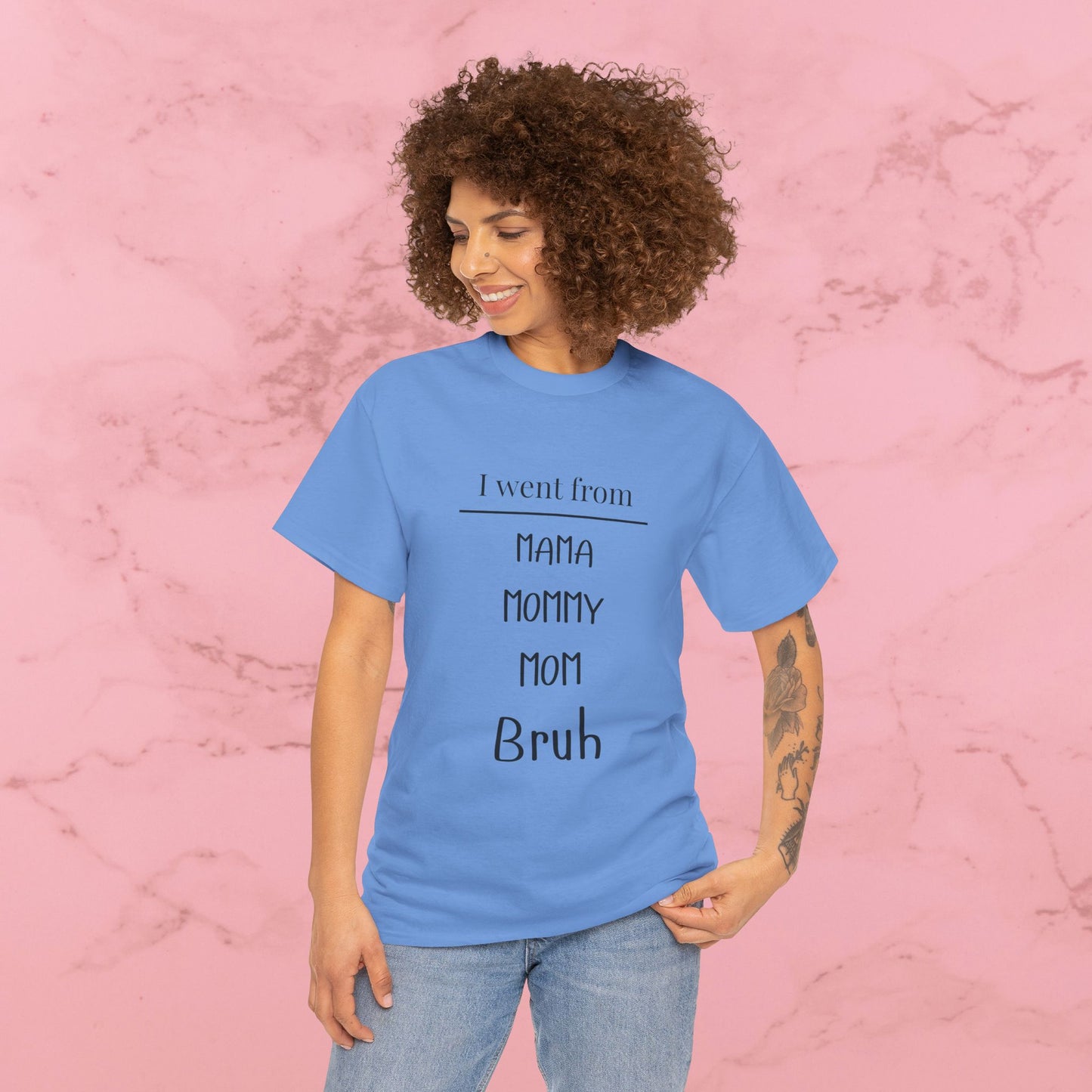 Mama Mommy Mom Bruh T‑Shirt — Funny Mom Evolution Tee