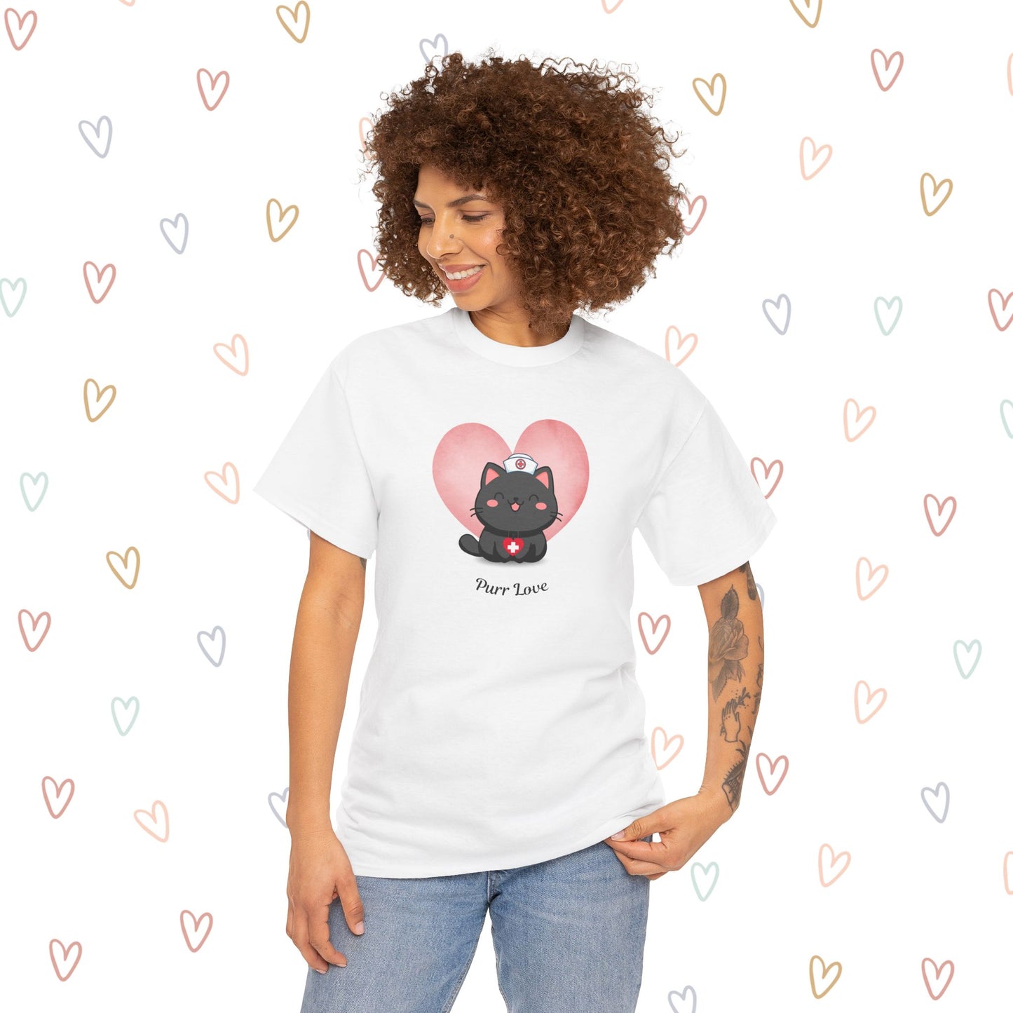 Purr Love Cat Nurse T-Shirt