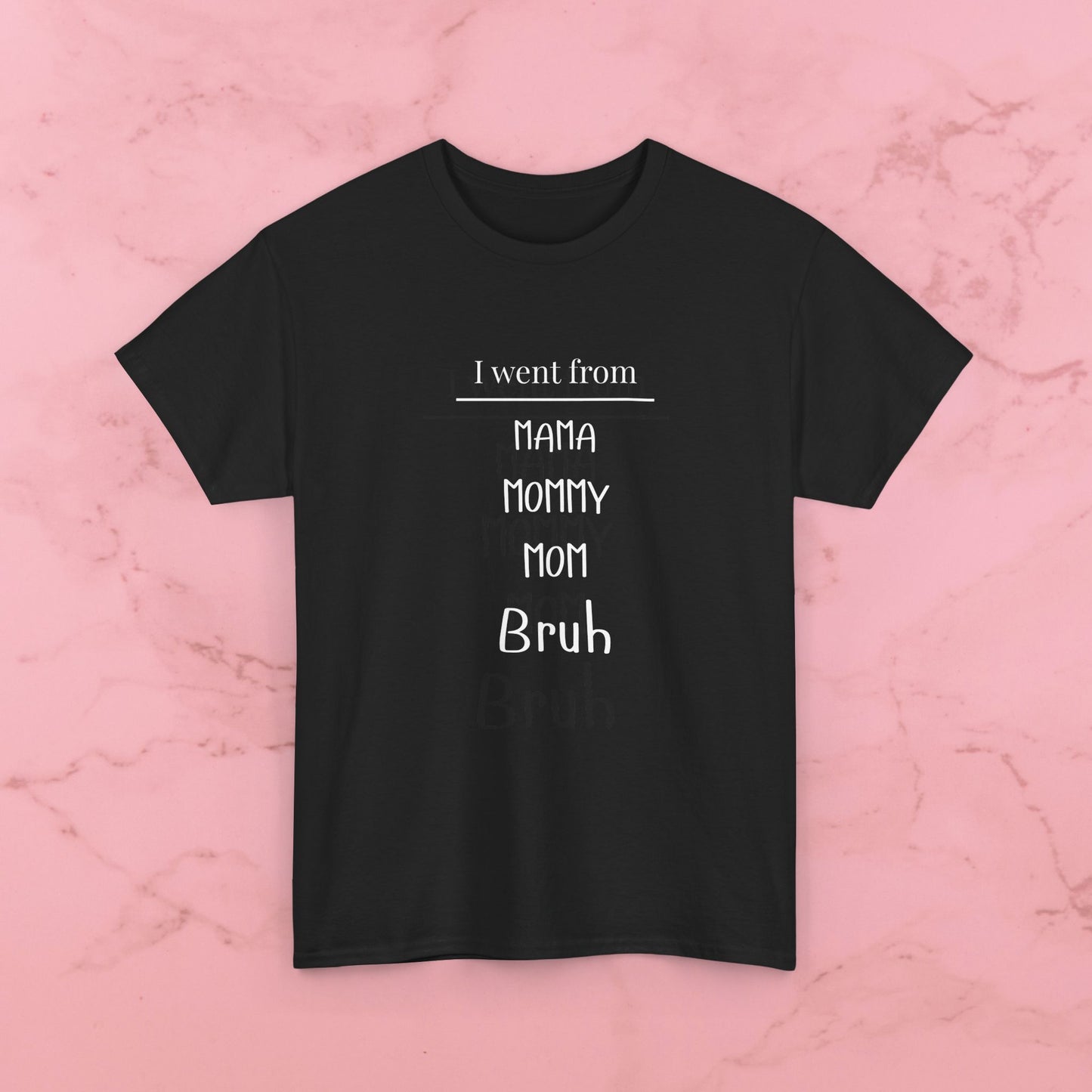 Mama Mommy Mom Bruh T‑Shirt — Funny Mom Evolution Tee