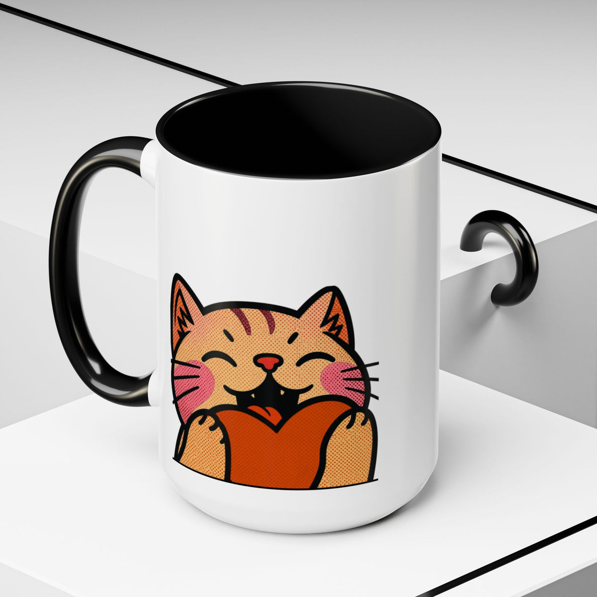 Heart, Hug, Happiness, Love Accent Coffee Mug – Twitch Emote