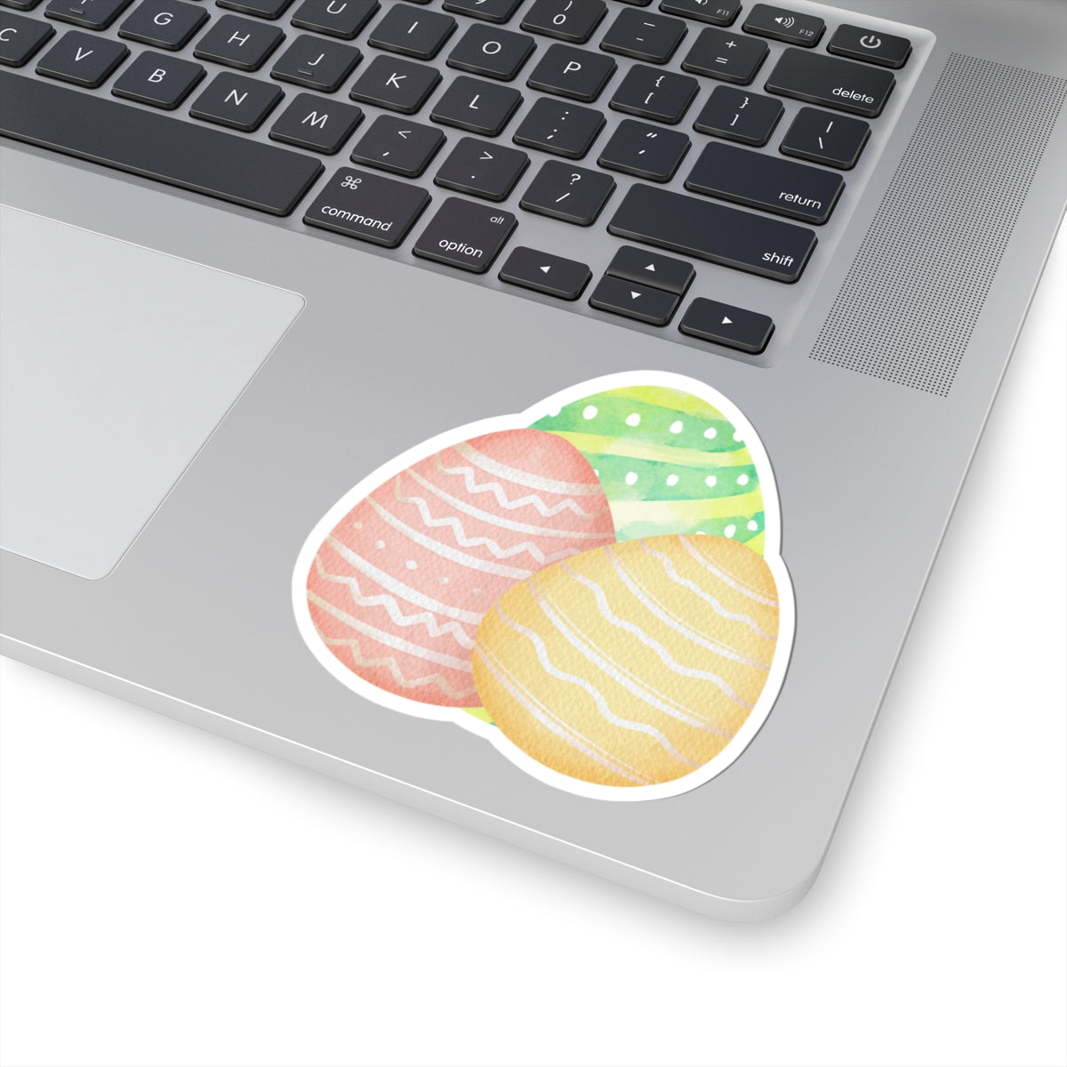 Easter Egg Kiss-Cut Stickers - Colorful Spring Decor for Laptops, Journals & Gifts