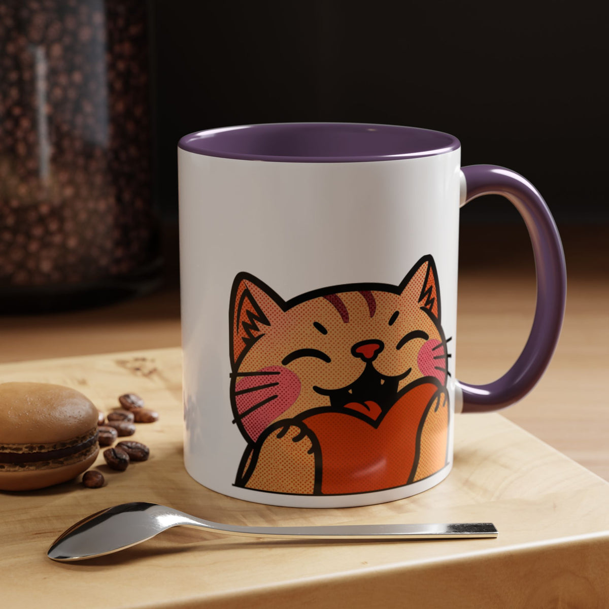 Heart, Hug, Happiness, Love Accent Coffee Mug – Twitch Emote
