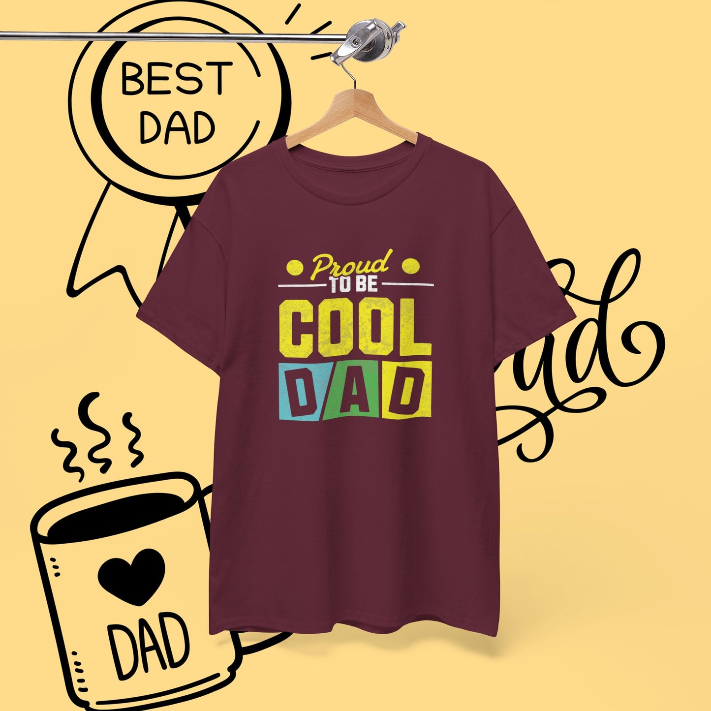 Cool Dad T-Shirt — "Proud to Be Cool Dad" Graphic Tee for Father’s Day