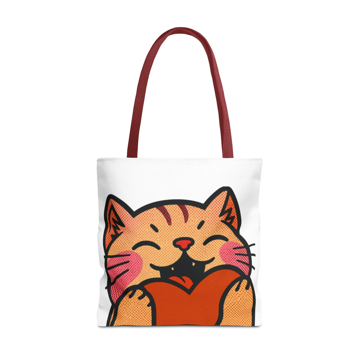 Heart, Hug, Happiness, Love Tote Bag – Happy Cat Twitch Emote