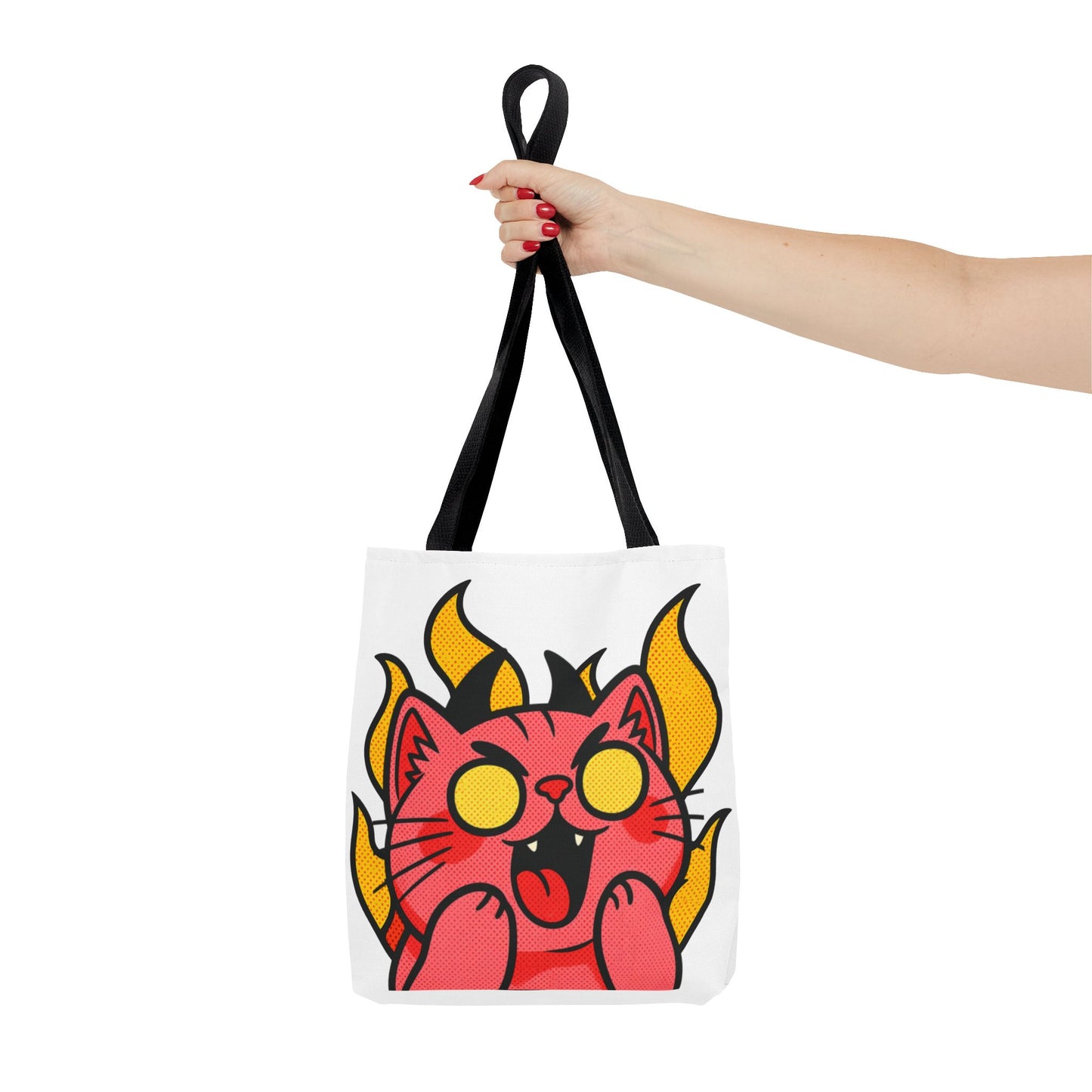 Evil Laughing Cat - Twitch Emote - Devil Cat Tote