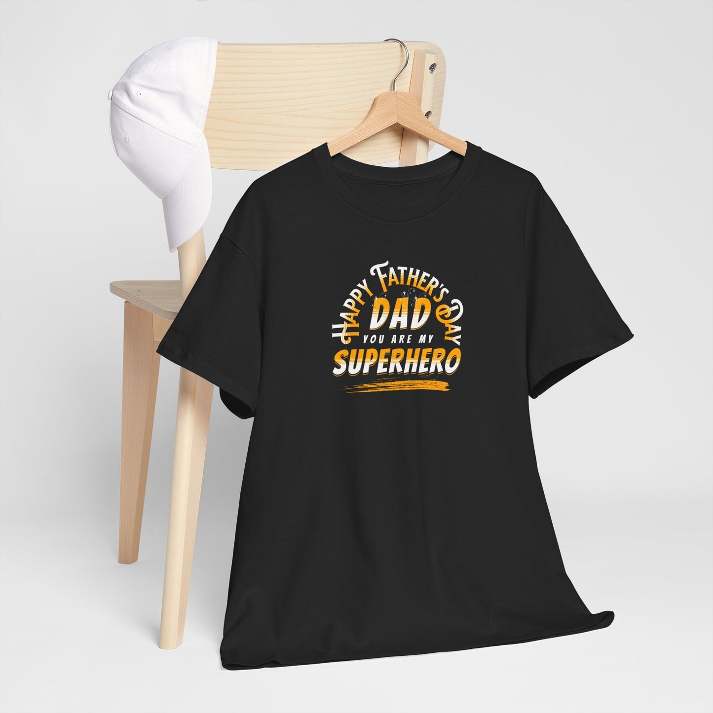 Father’s Day Tribute Tee - "Dad You Are My Superhero" Graphic Shirt