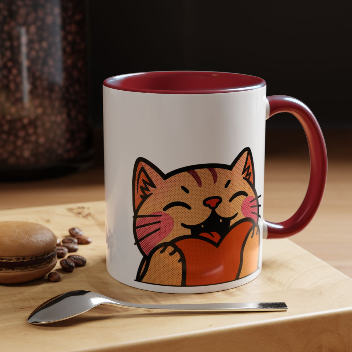 Heart, Hug, Happiness, Love Accent Coffee Mug – Twitch Emote
